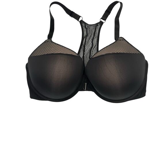 Victoria’s Secret 38DDD T-Shirt Push Up Full Coverage Front Clasp Racerback Bra - Picture 1 of 7